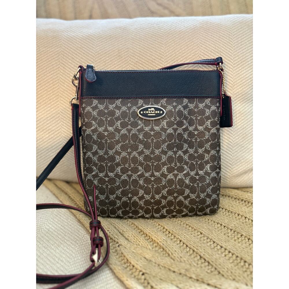 Coach Courier Crossbody 53006 Signature Canvas